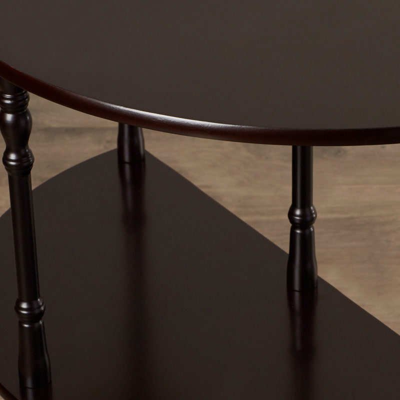 Ladoga End Table, Dark Cherry