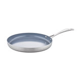 Spirit 11.81 in. Non Stick Stainless Steel Round Grill Pan