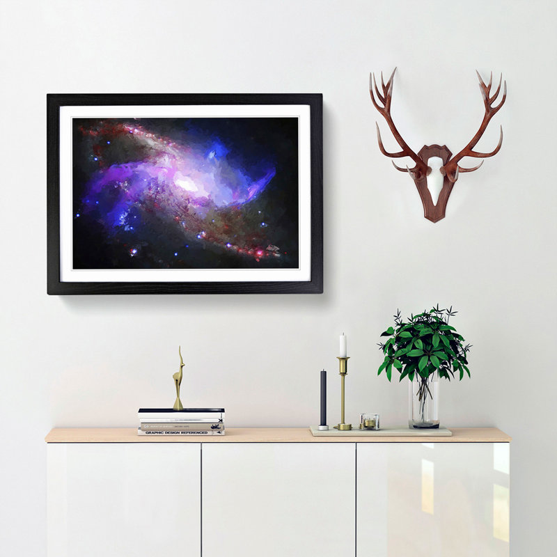 Out of Space Vol.34 in Abstract - Picture Frame Graphic Art Print, Black Framed, 36cm H x 48cm W x 2cm D