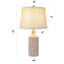 Ensemble de lampes de table en céramique de 23 po ChenJoss, convient aux chambres à coucher, aux salons, aux bureaux et aux bureaux (ensemble de 2)