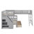 Twin Over Full L-Shaped Bunk Bed With Drawers-491754129-491754134