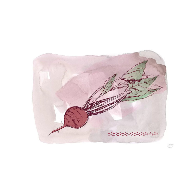 Beet - Print on Canvas, 101.6cm H x 152.4cm W x 3.81cm D, Wrapped Canvas