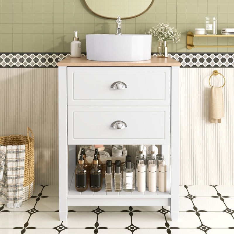 Single Bathroom Vanity with Ceramic Basin