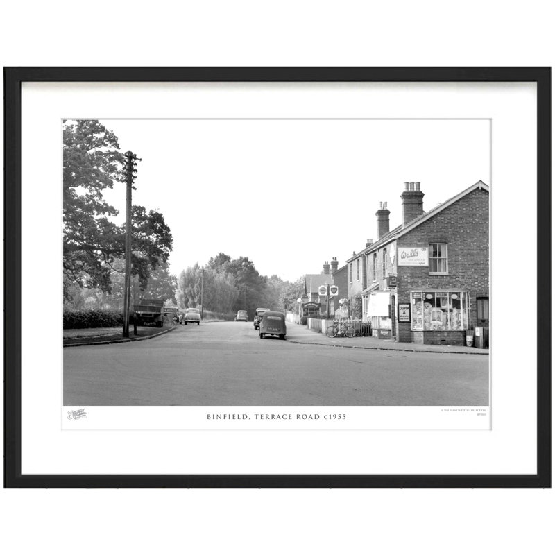 Binfield, Terrace Road C1955 - Single Picture Frame Print, 60cm H X 80cm W x 2cm D