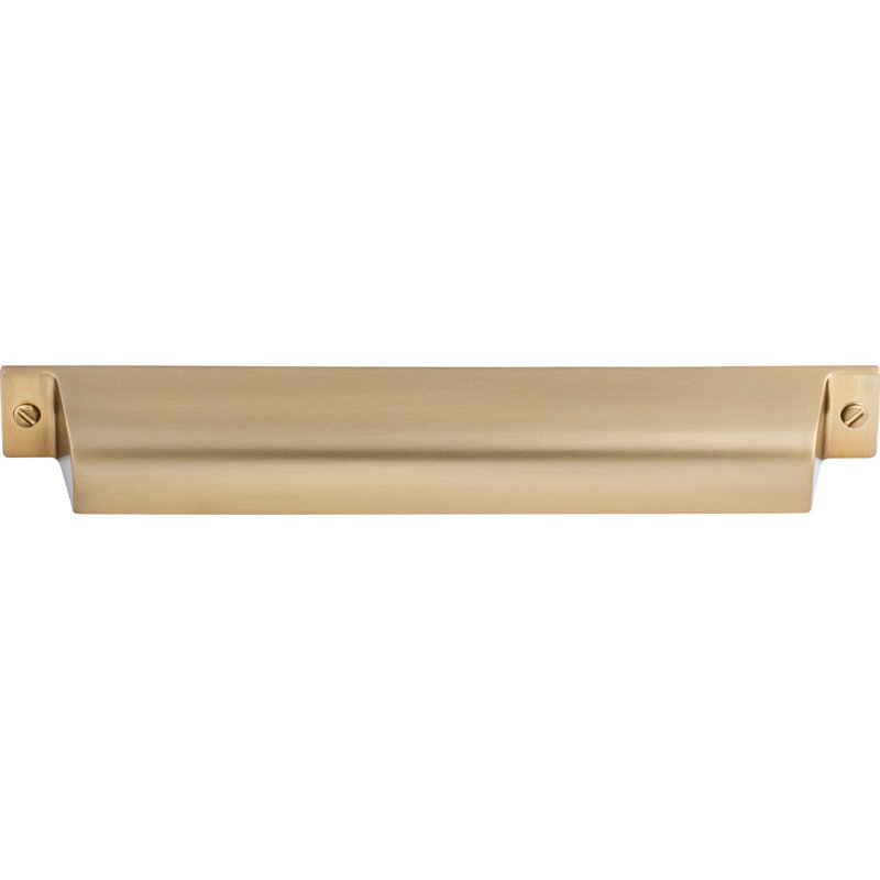 Channing 5" Center to Center Cup/Bin pull, Honey Bronze, 7" Center to Center