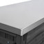Îlot de cuisine 78,3 "avec table de barbecue pliable-1685817965