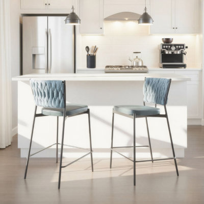 Benley Braided Fixed-Height Counter Stools