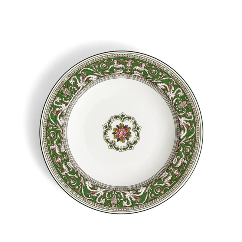 Wedgwood Florentine Colours Rim Soup 8.9In, Green