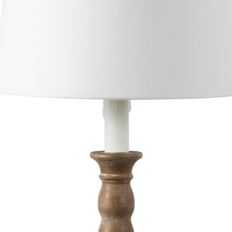 Perennial Buffet Lamp, Brown Genuine Leather