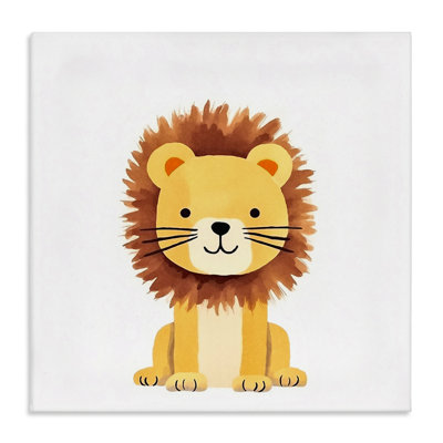 «Sitting Baby Lion Cub», art mural par Andrea Haase