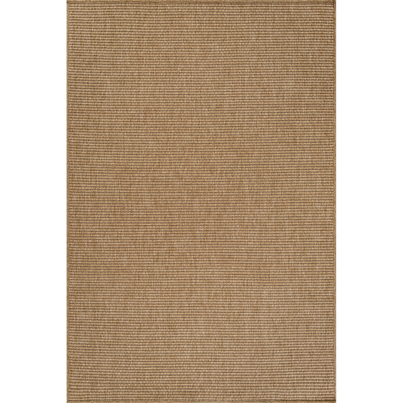 Indoor Outdoor Area Rug, Rectangle 10' x 14', Beige