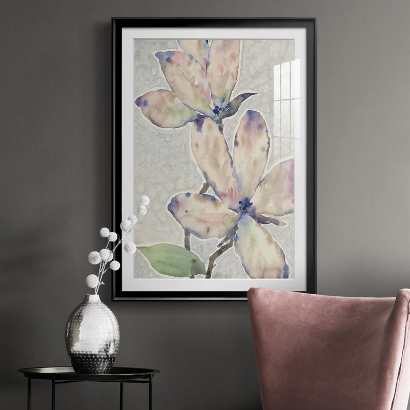 Blossom Study I - Reproduction, Noir, H 24,5 po x l 18,5 po x P 1 po