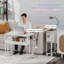 Bureau d'ordinateur pliable avec sac de rangement, tablette et roulettes pour petits espaces de bureau à domicile | Idée de cadeau-848403443