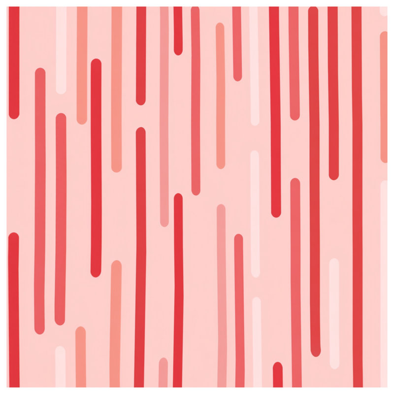 Red Stripes Bedding Pattern Duvet Cover Modern, Queen