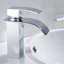 Robinet de salle de bain - Lavabo à fixation sur plateau, à poignée simple