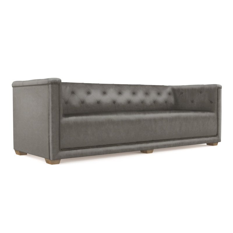 Hudson Sofa, Vintage Leather Pumice, Weathered