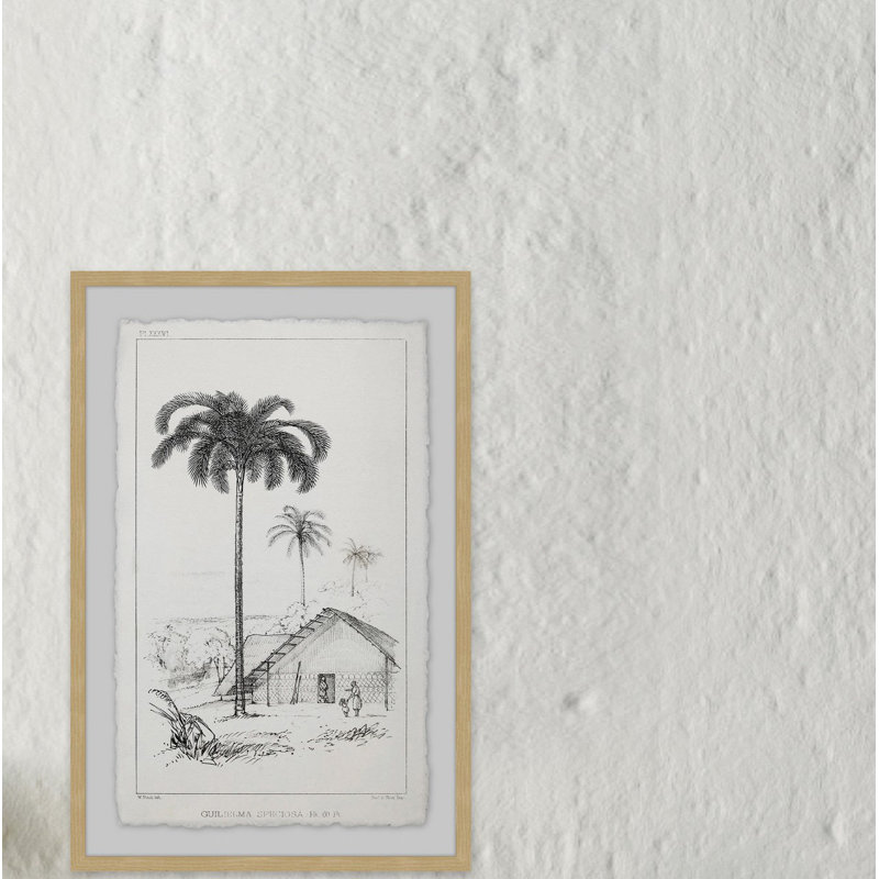 The Arecaceae - Single Picture Frame Painting, 91cm H x 61cm W x 4cm D