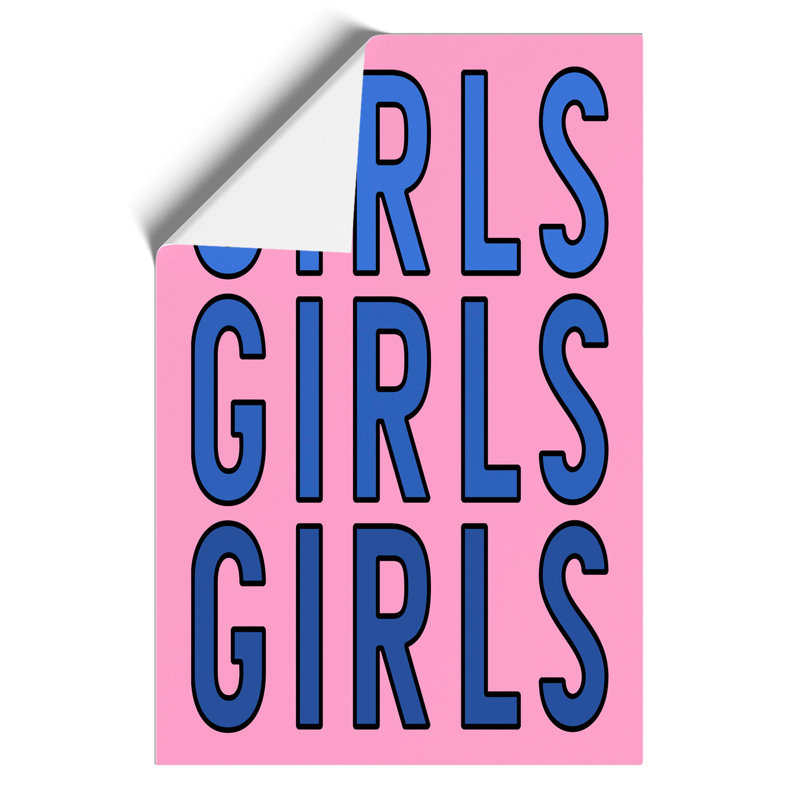Girls Girls Girls - Frameless Print, 30cm H x 21cm W x 0.1cm D
