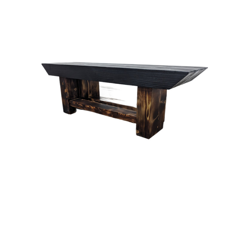 Handcrafted Solid Wood Swiss Edge Bench