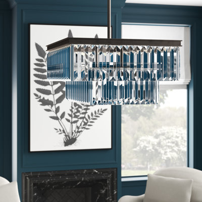 Luminaire suspendu à 4 lumières pour îlot de cuisine Tucson Sathvik