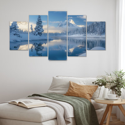 Chavira - Winter Landscape Wall Art For Living Room 5 Piece