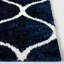 Tapis bleu marine / blanc à motif géométrique-198849267