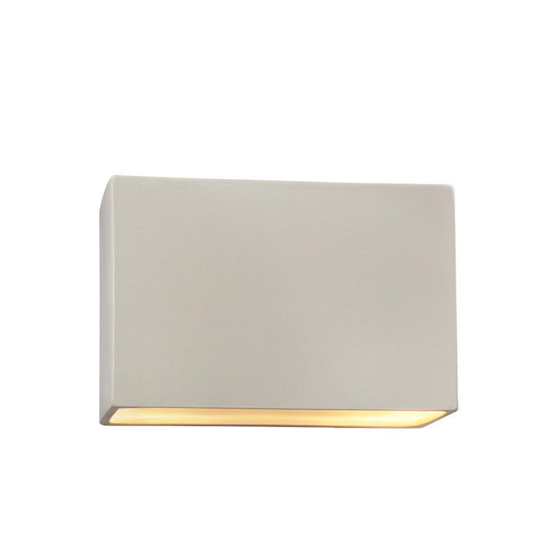 Applique murale encastrée 1 lumière à intensité variable Durso, Blanc mat, DEL, H 8 po x l 12 po x P 4 po