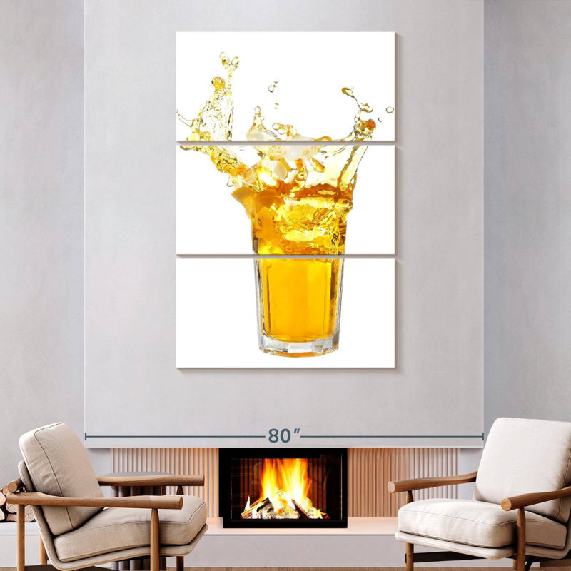 Yarlin Lemon Tea Splash, 74" H x 48" W