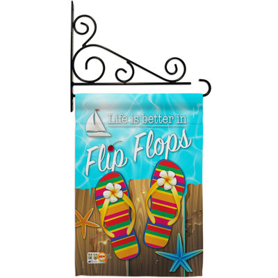 Double Sided 18.5'' H x 13'' W Polyester Flag Set