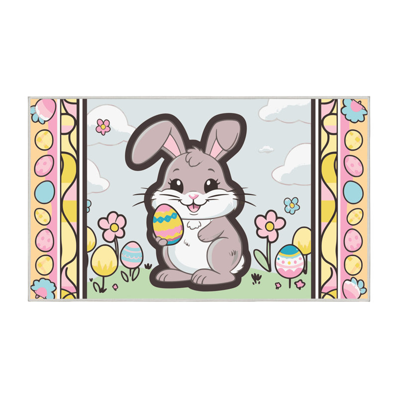 Tapis de vacances de Pâques The Holiday Aisle®, Rectangle 4pi x 6 pi