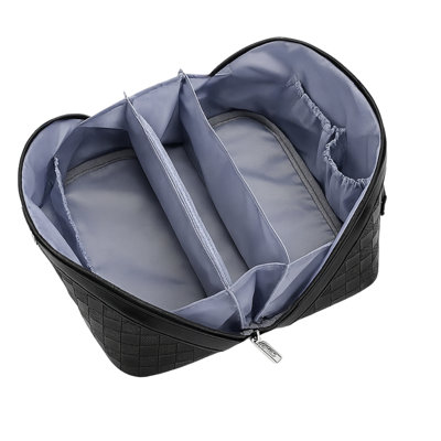 Travel Makeup Bag Set For Women, 3 Pieces Waterproof Cosmetic Organizer With Handle, Toiletry Pouches For Home & Trips