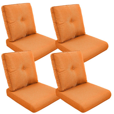Schutt 22" W Olefin Outdoor Seat/Back Cushion with Removable Zippered Covers 