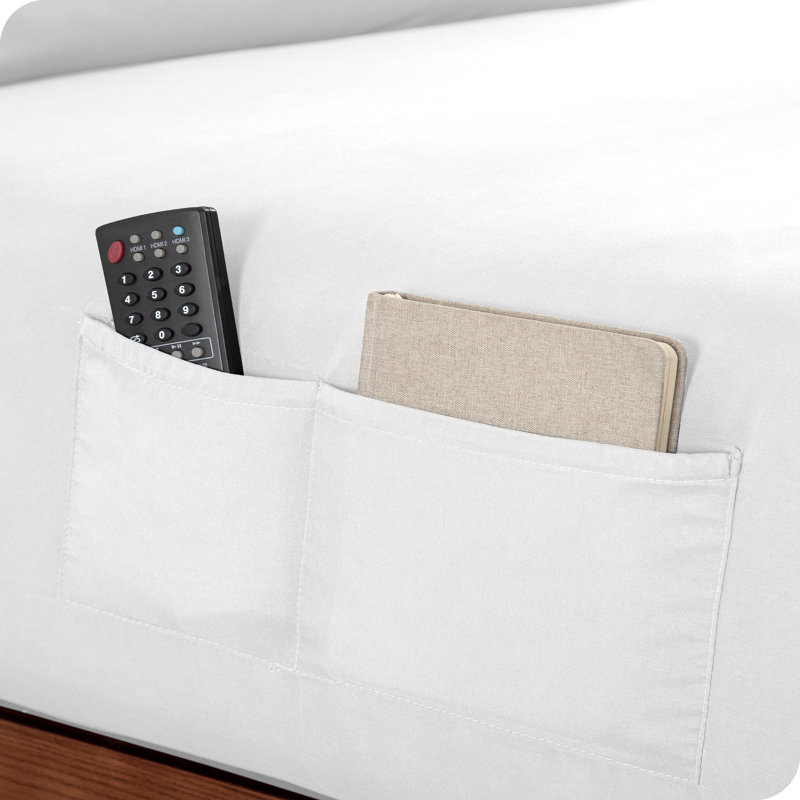 Twin XL White Microfiber Deep Pocket Fitted Sheet Set