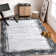Machine Washable Rugs Bordered Modern Non-Slip Low Pile Rubber Backing Indoor Area Rug for Living Room Bedroom Kitchen Dining Room