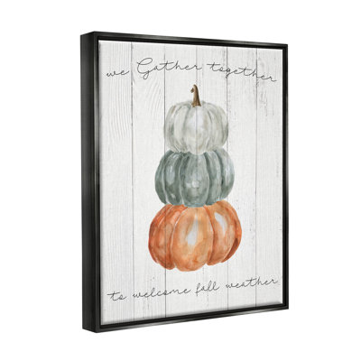 «Gather Together Fall Weather Pumpkins», art giclée par Livi Finn