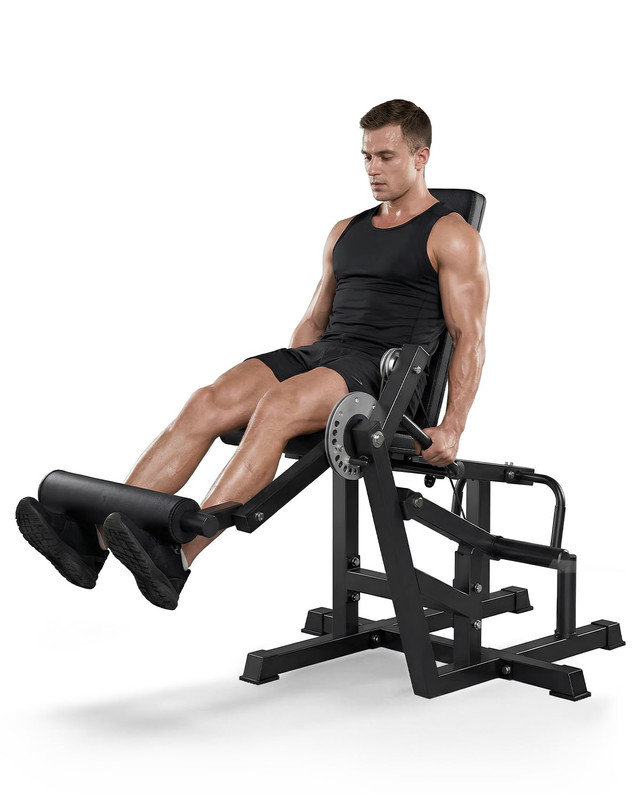 Banc réglable 700LB à extension des jambes et à vagues - appareil 4 en 1 assis et couché pour la gymnastique à domicile