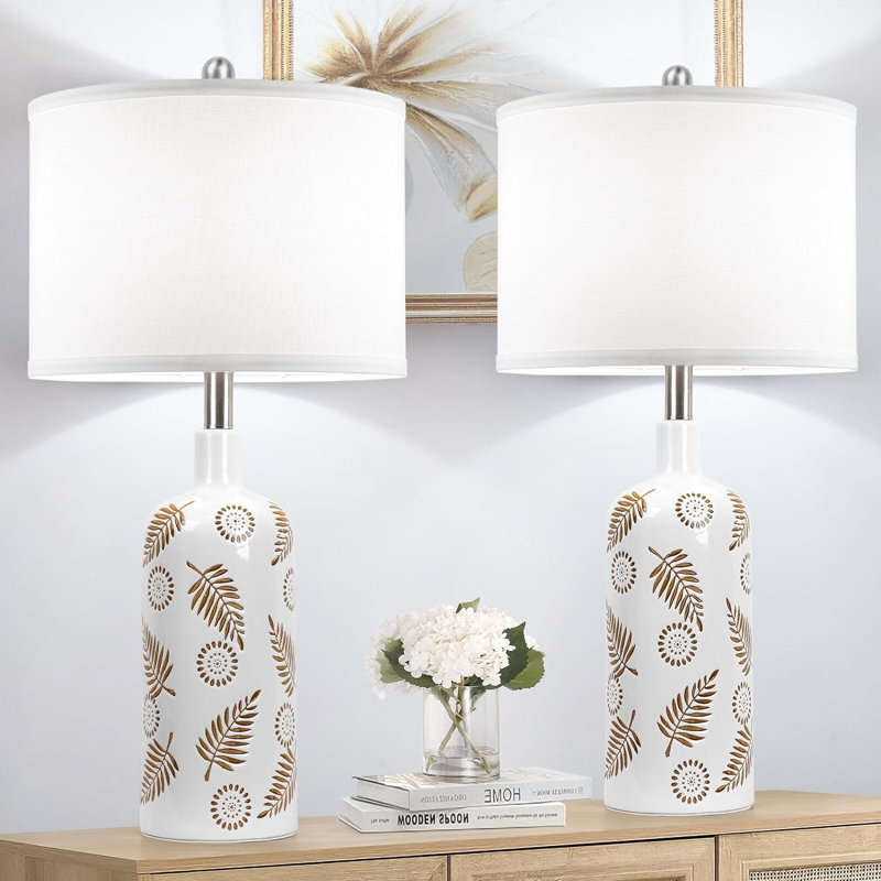 Lampe de table USB en céramique