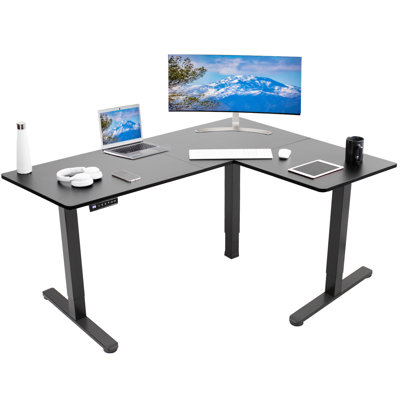 VIVO Electric Corner Standing Desk