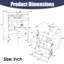 Meuble-lavabo autoportant 24 po en bois massif + panneau de fibres à densité moyenne avec lavabo intégré en céramique, armoire de bain blanche avec tablettes de rangement, porte à fermeture en douceur, 3 tiroirs et poignées-1866605627