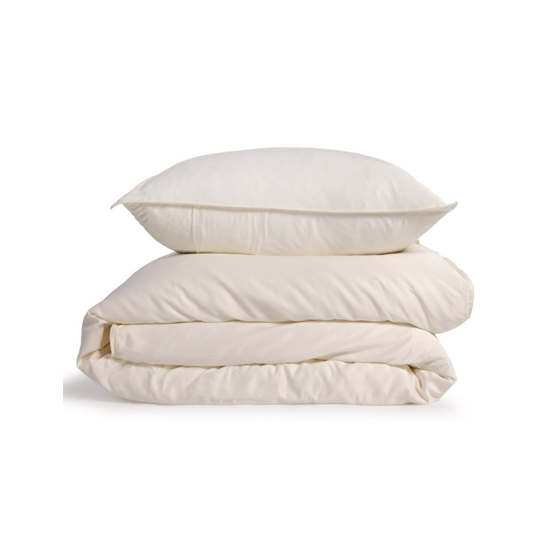 Parker Duvet Cover, Twin Duvet Cover + 1 Standard Sham, Sand, Rayon from Bamboo