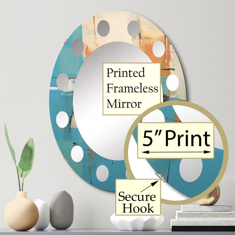 Anatolios Oval Mirror, 30" x 20"