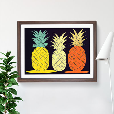 Abstract Pineapple Art Vol.2 - Framed Print