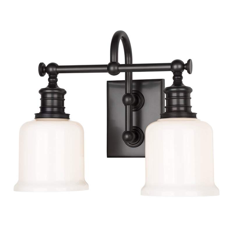 Éclairage de salle de bain à intensité variable à 2 lumières Duy, Bronze vieilli