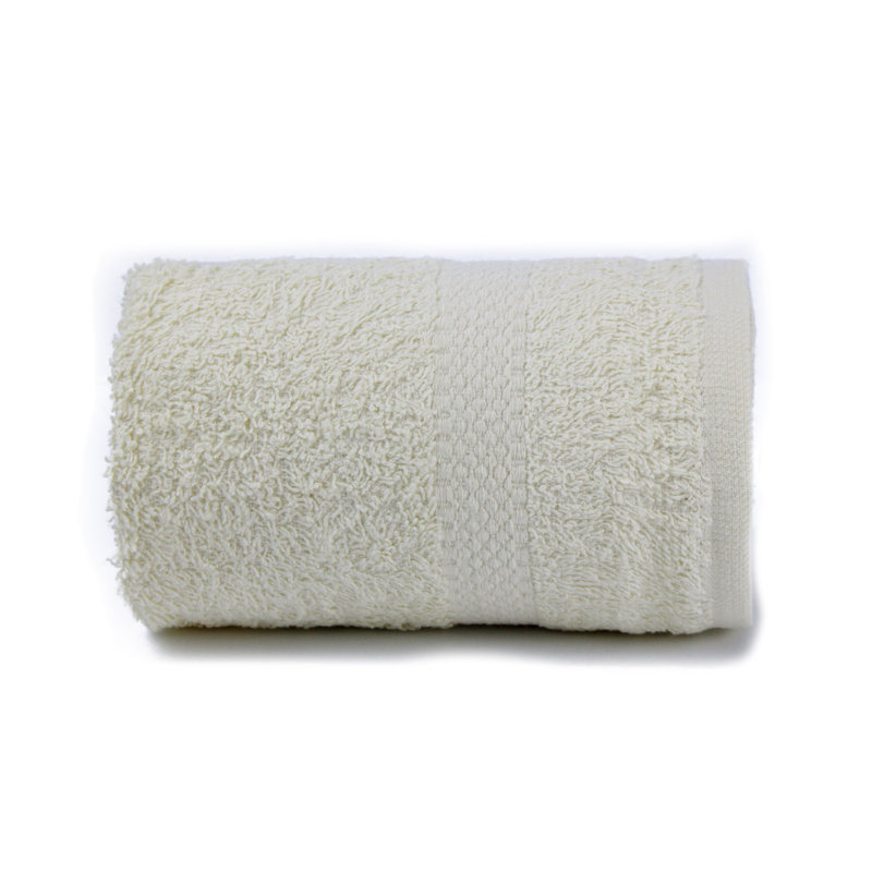 Ensemble de 12 serviettes de toilette en coton 100%, Ivoire