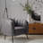 Samouri Modern Channel Tufted Barrel Accent Chair-516721821