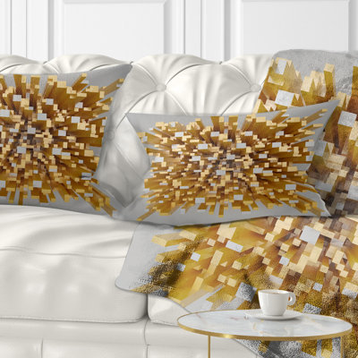 Design Art Abstract Abstract Fragments 3d Design Lumbar Pillow