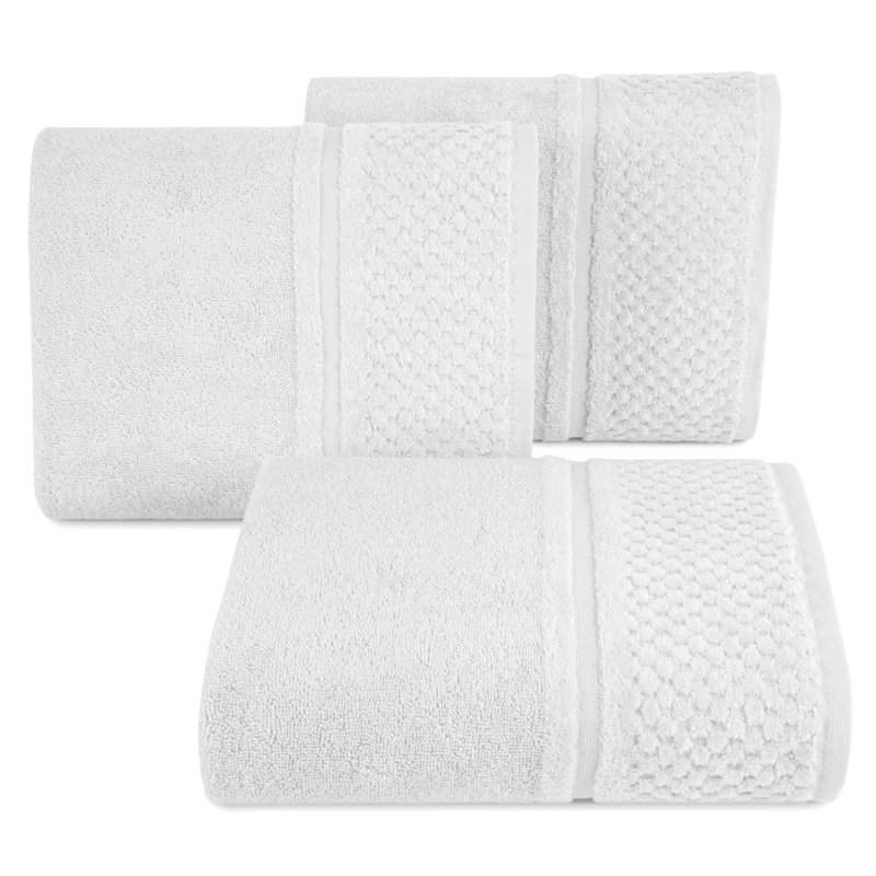 Isilda Midweight Jacquard Hand Towel, White