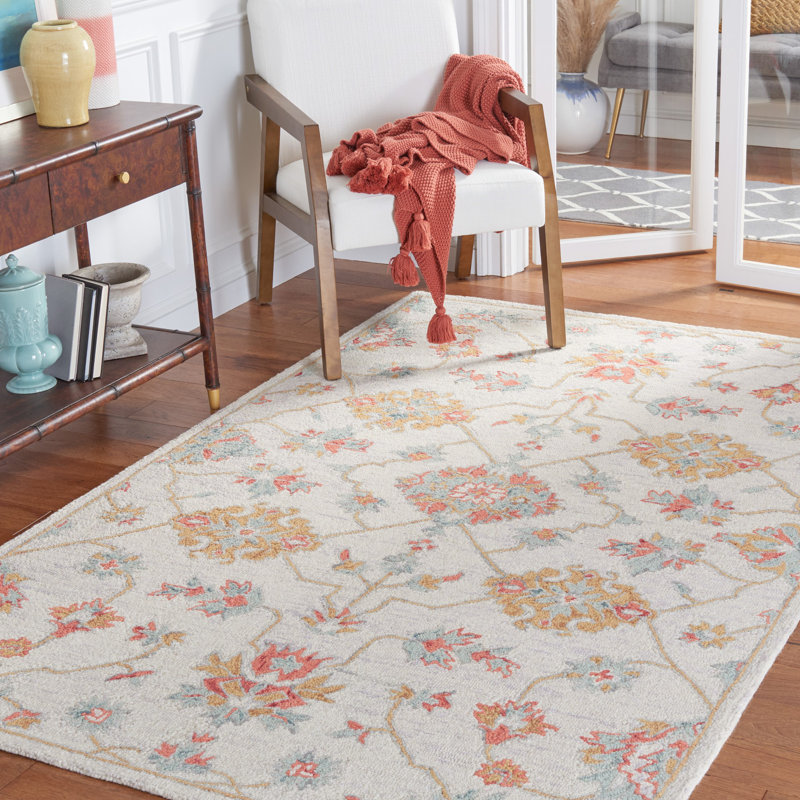 Barbuda Hand Tufted Wool And Cotton With Latex Oriental Rug, Rectangle 9' x 12'