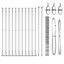 160cm H x 2500cm W Galvanized Steel Fence Panels