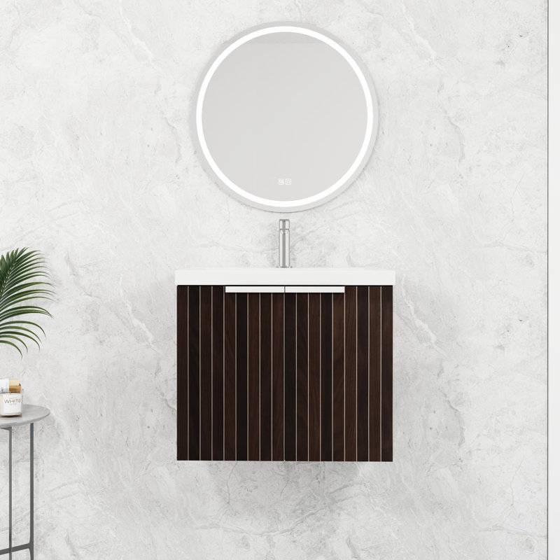 Meuble-lavabo de 24 po avec lavabo en résine